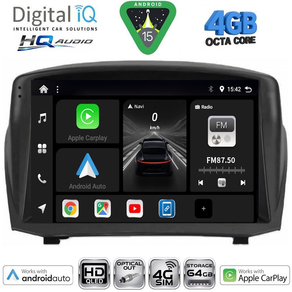 DIGITAL IQ BXK 19154B_CPAA (9inc) MULTIMEDIA TABLET for FORD FIESTA mod. 2008-2017