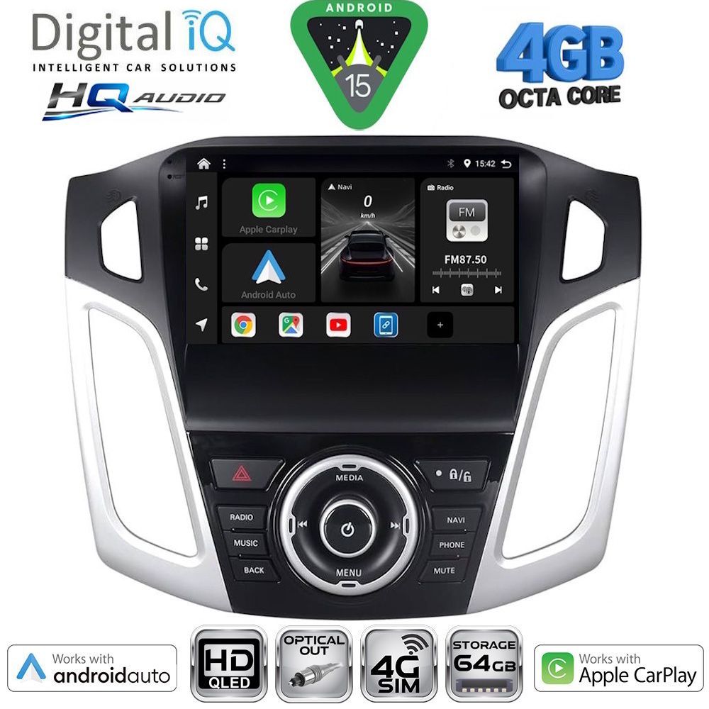 DIGITAL IQ BXK 19157_CPAA (9inc) MULTIMEDIA TABLET for FORD FOCUS mod. 2011-2018