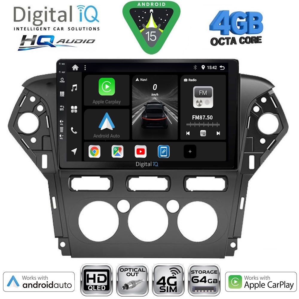DIGITAL IQ BXK 19163_CPAA A/C (10inc) MULTIMEDIA TABLET for FORD MONDEO mod. 2011-2013