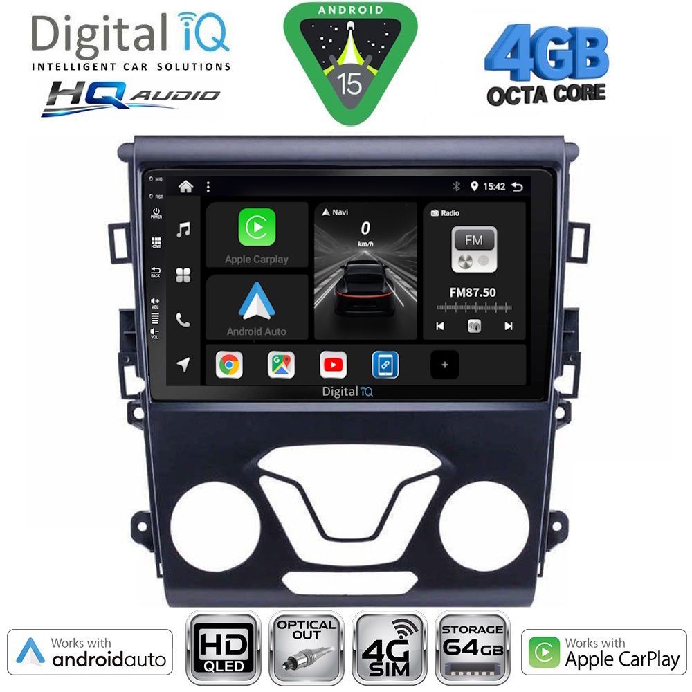 DIGITAL IQ BXK 19164_CPAA A/C (9inc) MULTIMEDIA TABLET for FORD MONDEO mod. 2014-2023