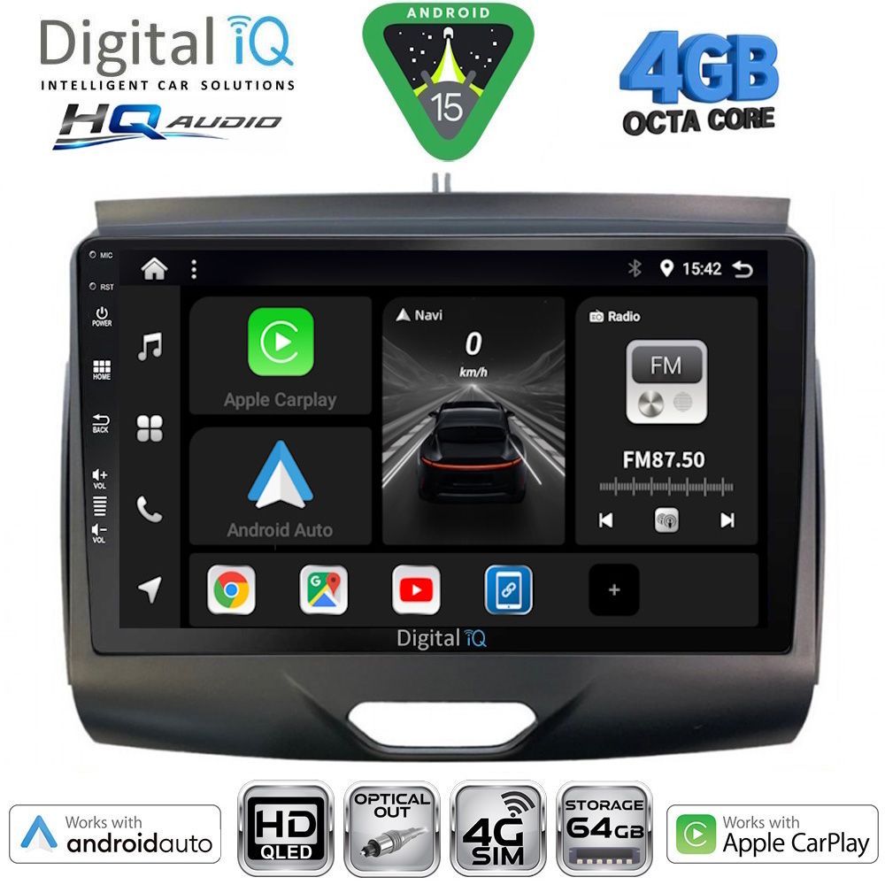 DIGITAL IQ BXK 19172B_CPAA (9inc) MULTIMEDIA TABLET for FORD RANGER mod. 2015-2018