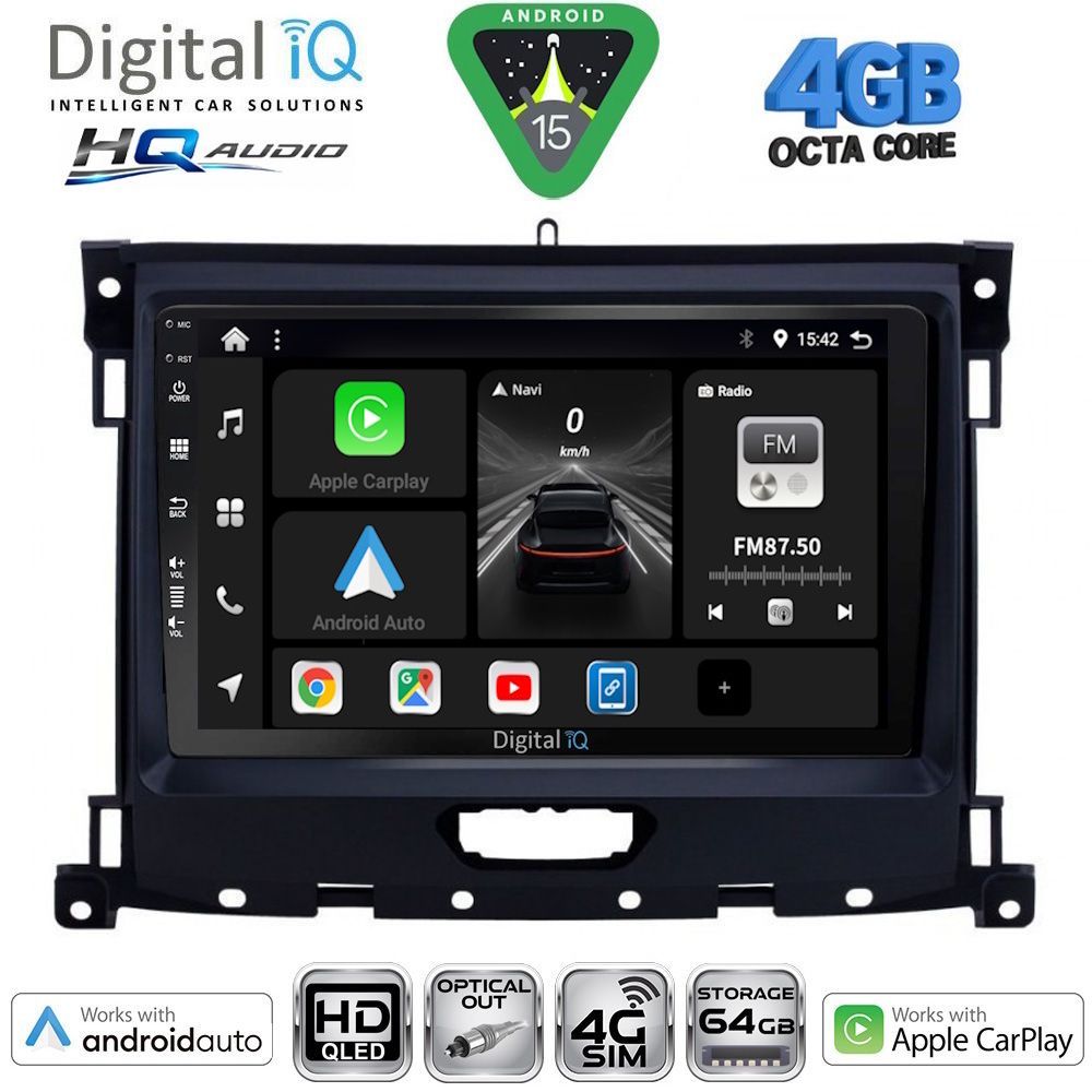 DIGITAL IQ BXK 19173_CPAA (9inc) MULTIMEDIA TABLET for FORD RANGER mod. 2018-2023