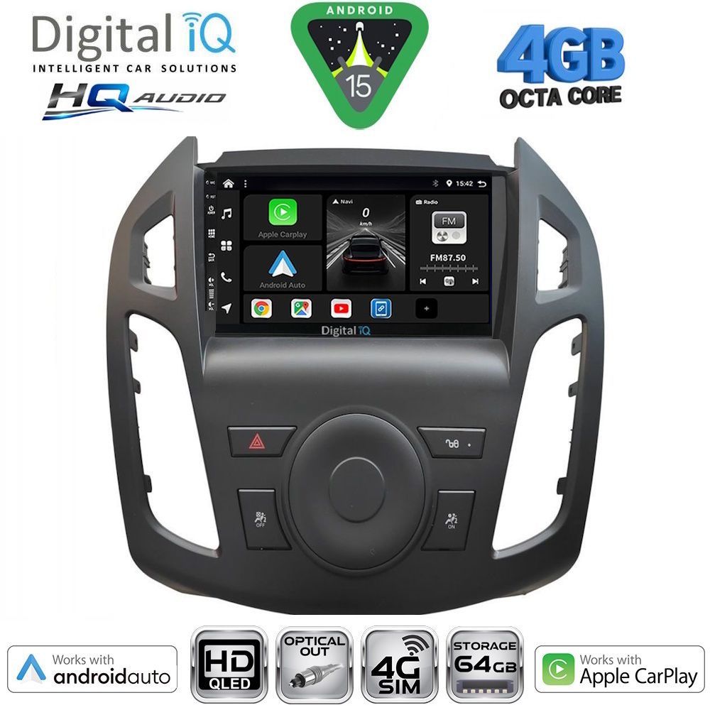 DIGITAL IQ BXK 19176_CPAA (9inc) MULTIMEDIA TABLET for FORD TRANSIT CONNECT mod. 2013-2018