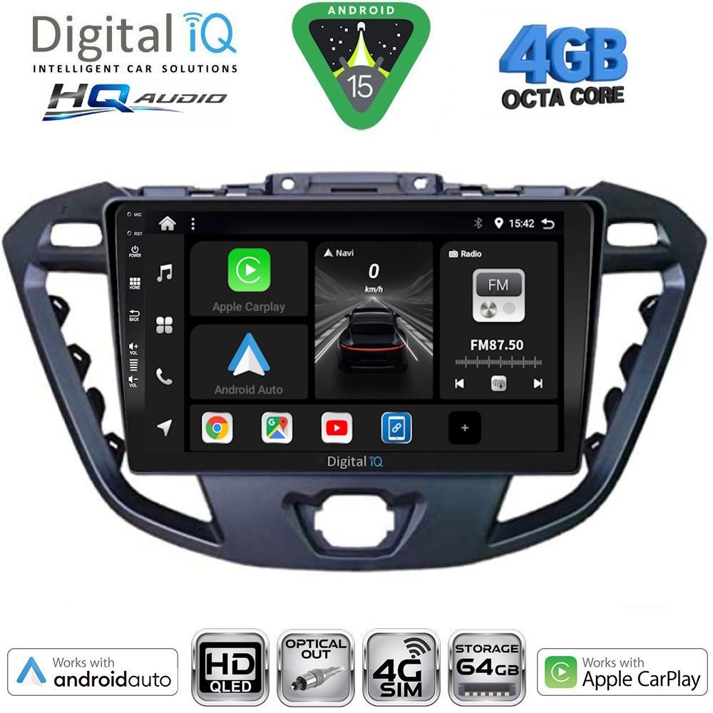 DIGITAL IQ BXK 19177_CPAA (9inc) MULTIMEDIA TABLET for FORD TRANSIT CUSTOM | TOURNEO CUSTOM mod. 2013-2019