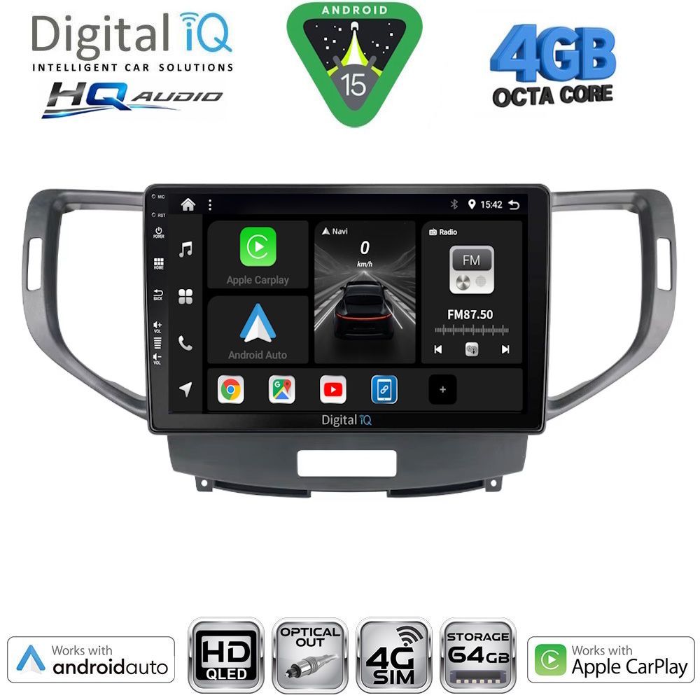DIGITAL IQ BXK 19183_CPAA (9inc) MULTIMEDIA TABLET for HONDA ACCORD mod. 2008-2013