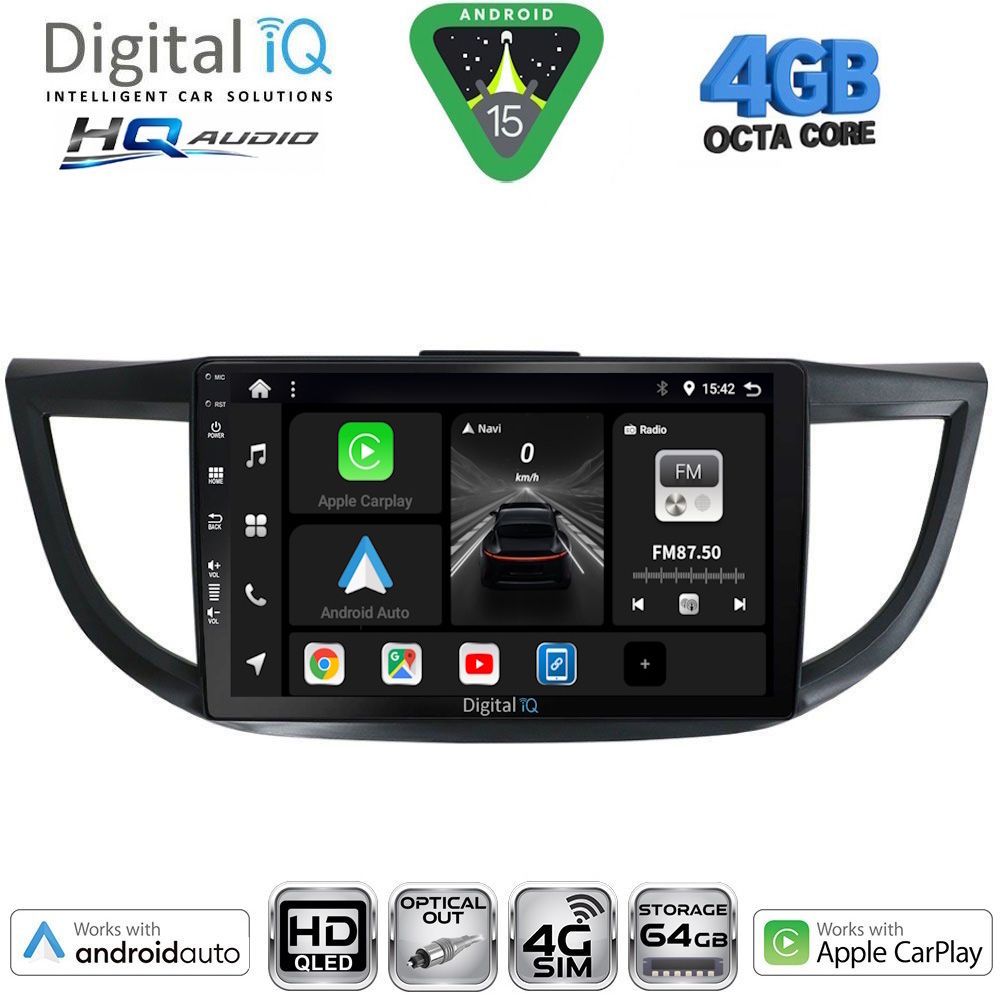 DIGITAL IQ BXK 19198_CPAA (10inc) MULTIMEDIA TABLET for HONDA CRV mod. 2013-2017