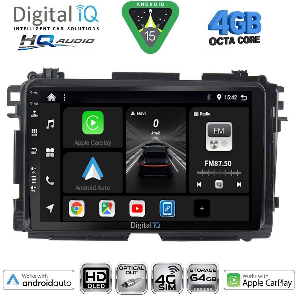 DIGITAL IQ BXK 19201_CPAA (9inc) MULTIMEDIA TABLET for HONDA HRV mod. 2015-2021