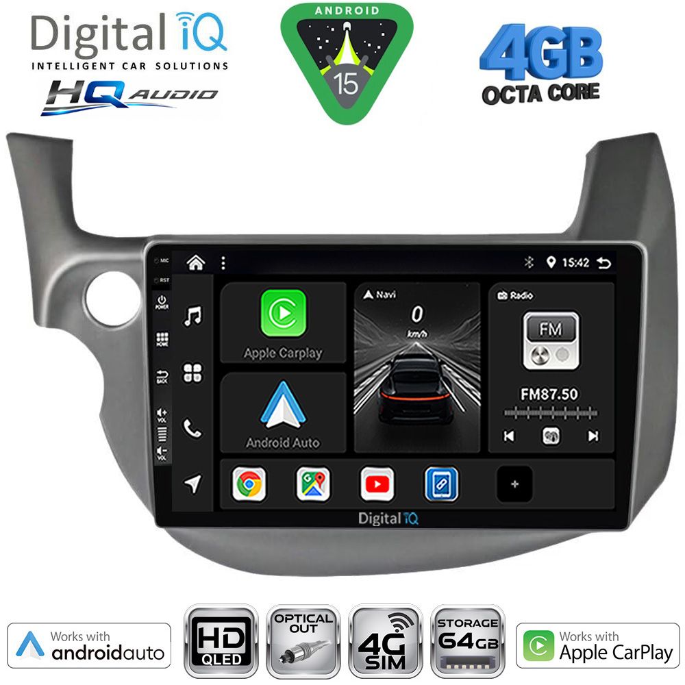 DIGITAL IQ BXK 19211_CPAA (10inc) MULTIMEDIA TABLET for HONDA JAZZ mod. 2008-2012
