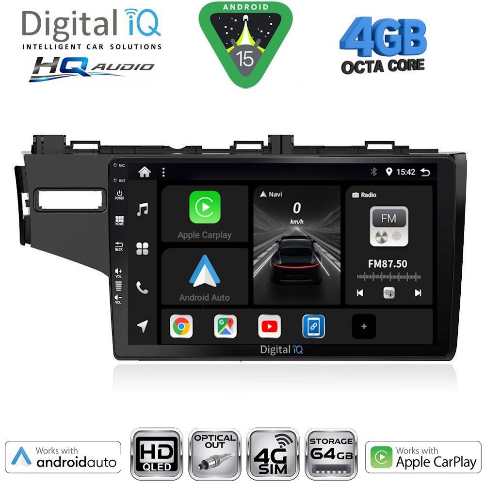 DIGITAL IQ BXK 19212_CPAA (10inc) MULTIMEDIA TABLET for HONDA JAZZ mod. 2013-2019