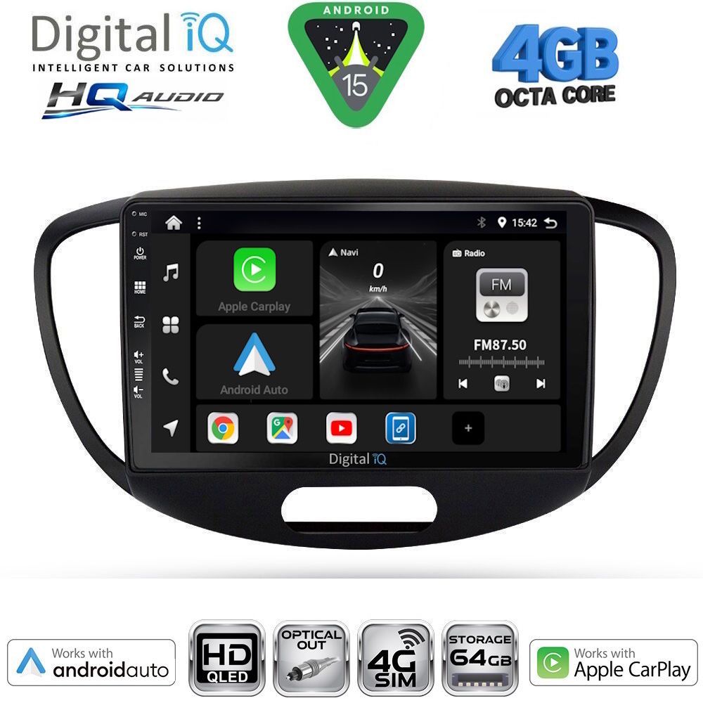 DIGITAL IQ BXK 19223_CPAA (9inc) MULTIMEDIA TABLET for HYUNDAI i10 mod. 2008-2013