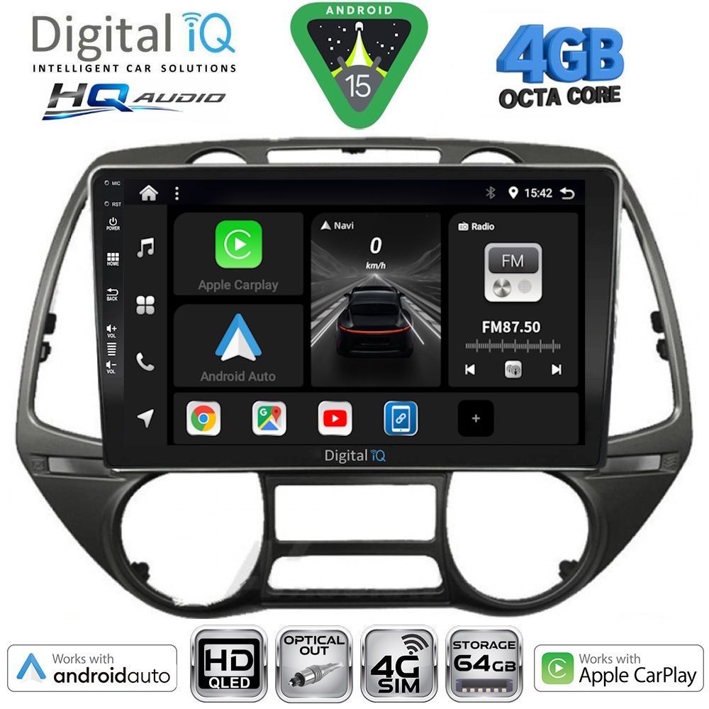 DIGITAL IQ BXK 19226_CPAA (9inc) MULTIMEDIA TABLET for HYUNDAI i20 mod. 2008-2014