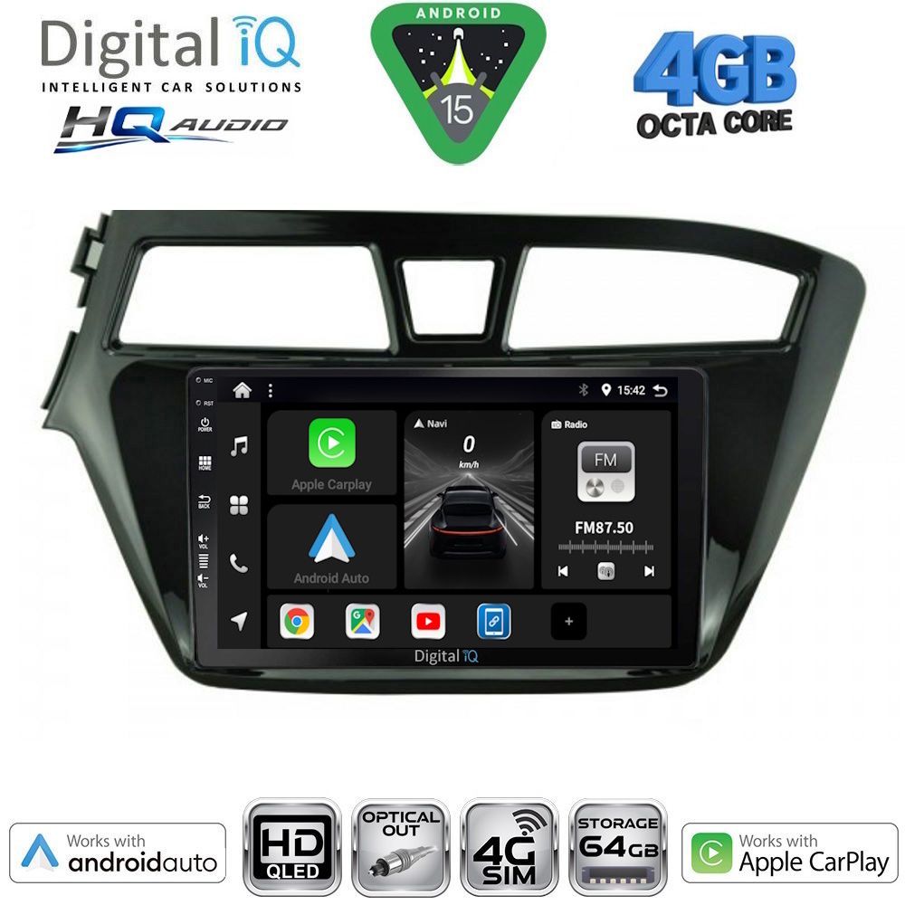DIGITAL IQ BXK 19229_CPAA (9inc) MULTIMEDIA TABLET for HYUNDAI i20 mod. 2014-2018