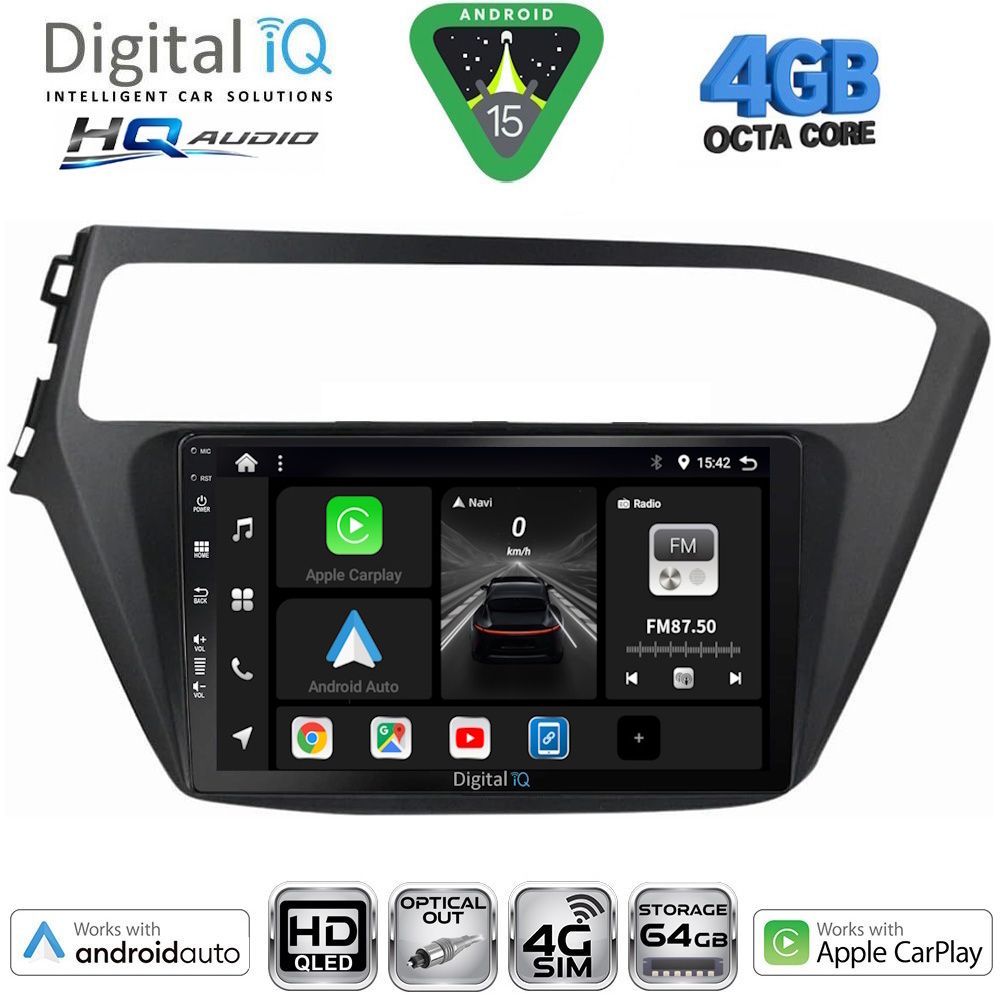 DIGITAL IQ BXK 19230_CPAA (9inc) MULTIMEDIA TABLET for HYUNDAI i20 mod. 2018-2021