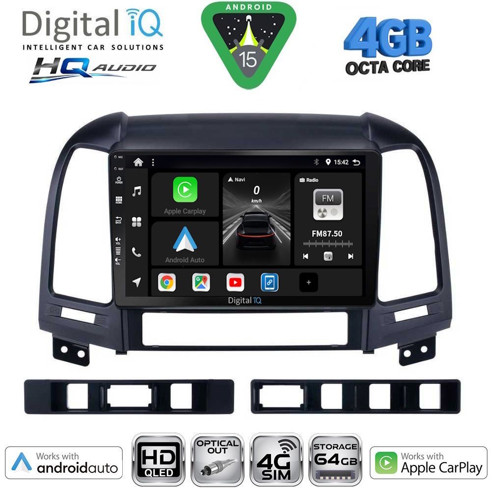 DIGITAL IQ BXK 19239_CPAA (9inc) MULTIMEDIA TABLET for HYUNDAI SANTA FE mod. 2005-2013