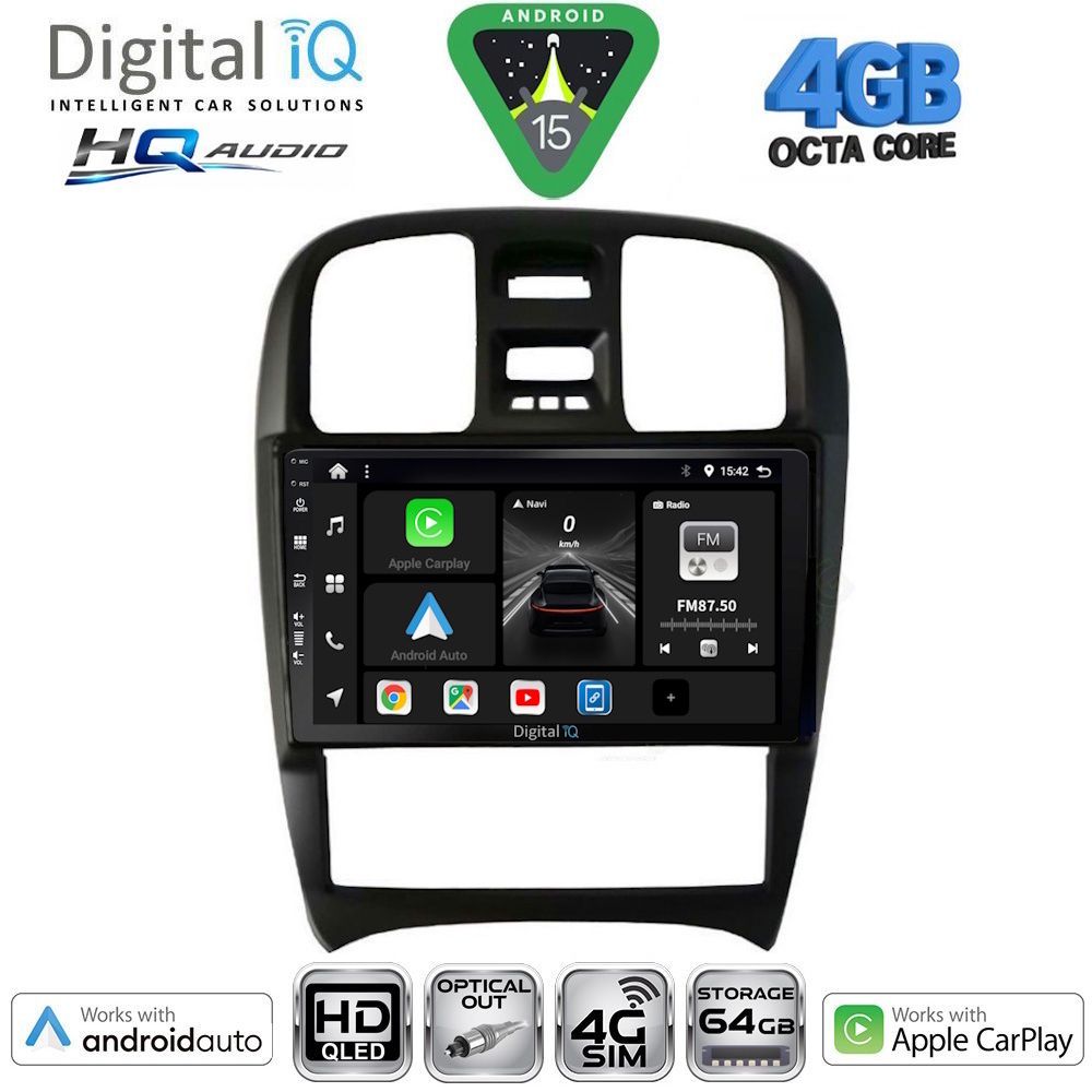 DIGITAL IQ BXK 19247_CPAA (9inc) MULTIMEDIA TABLET for HYUNDAI SONATA mod. 2000-2006