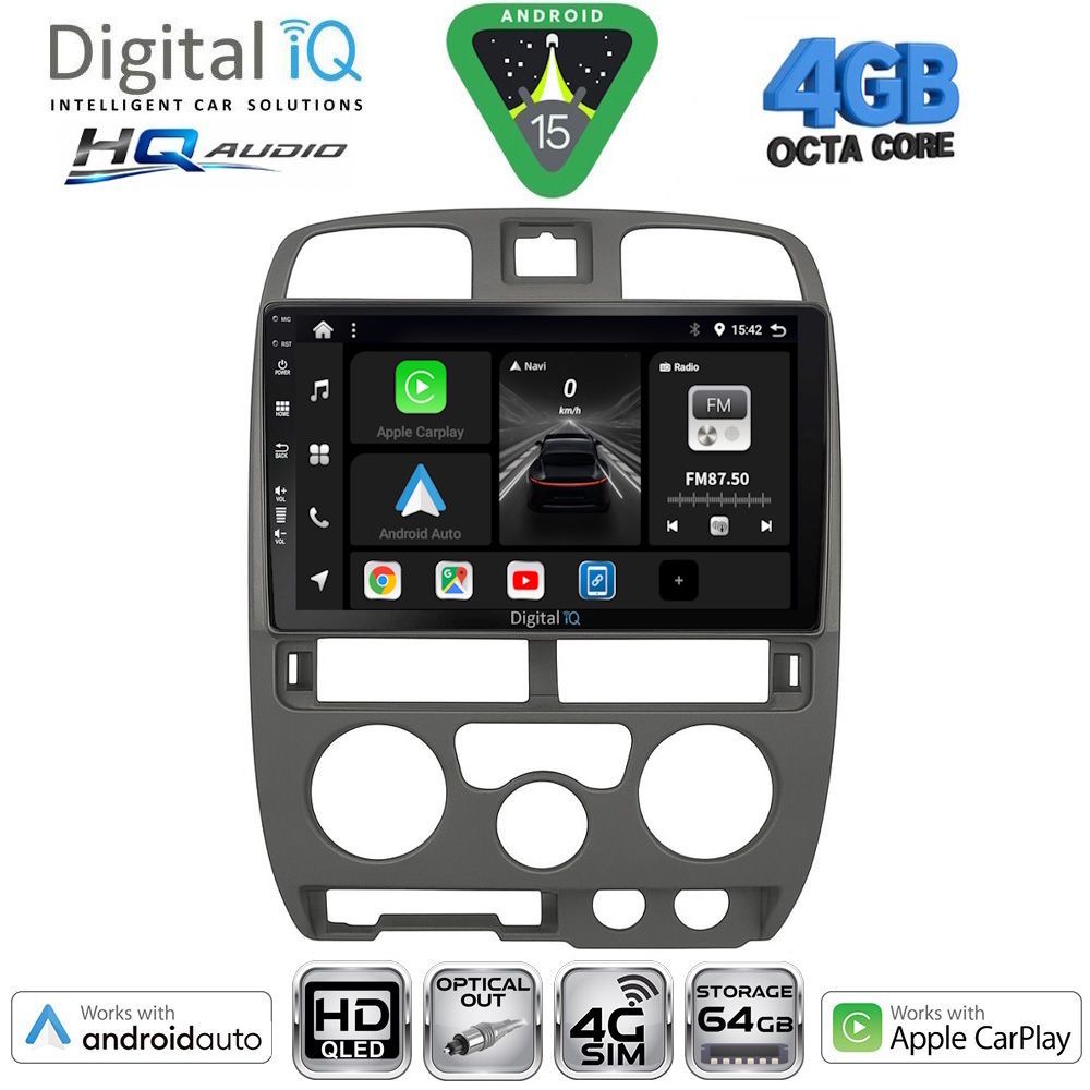 DIGITAL IQ BXK 19253GR_CPAA (9inc) MULTIMEDIA TABLET for ISUZU D-MAX mod. 2002-2008 (GREY)