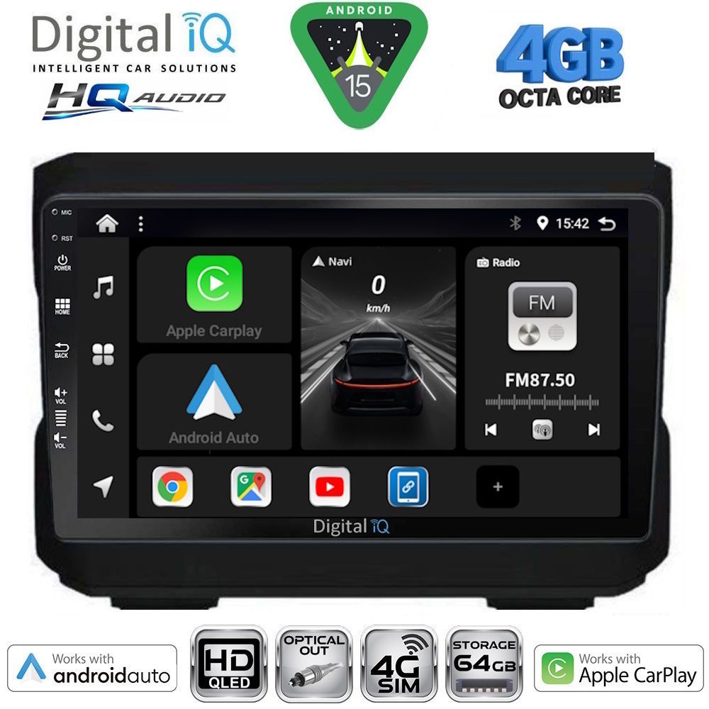 DIGITAL IQ BXK 19272_CPAA (10inc) MULTIMEDIA TABLET for JEEP mod. 2007-2014 - DODGE mod. 2007-2014