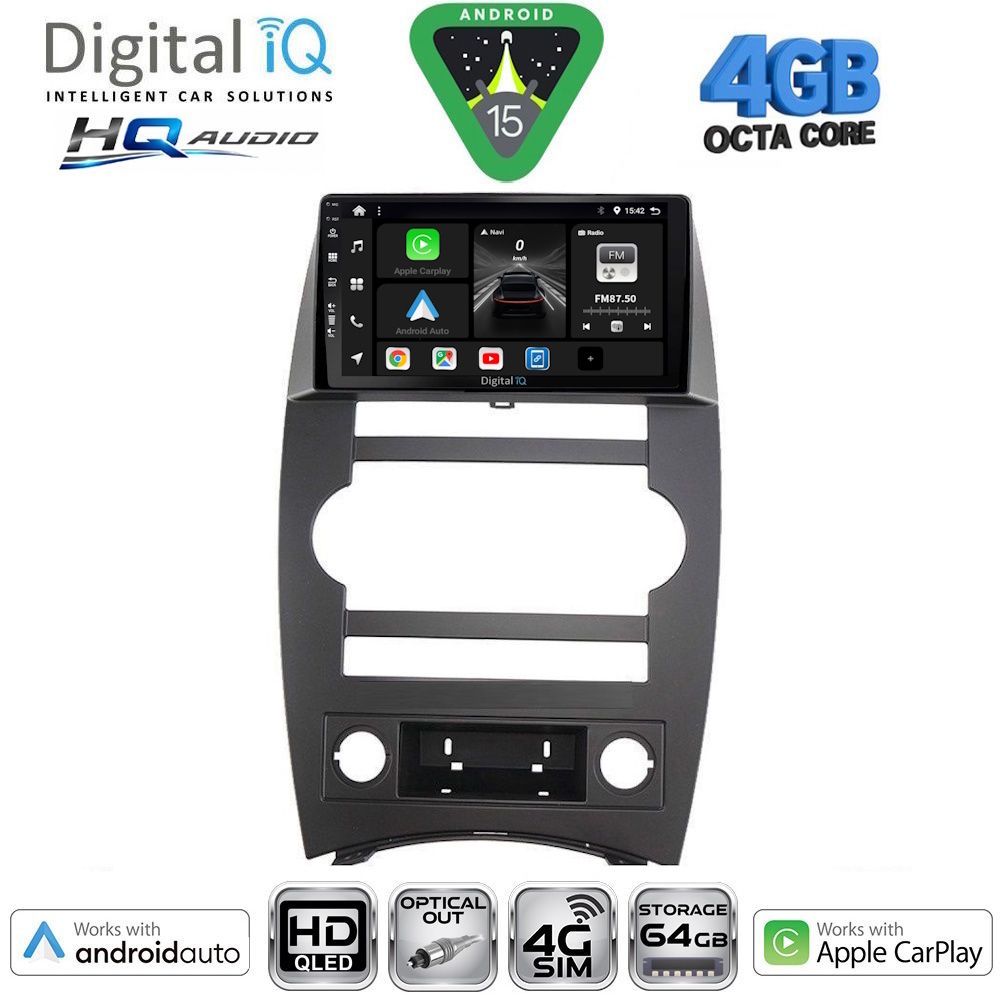 DIGITAL IQ BXK 19274_CPAA (9inc) MULTIMEDIA TABLET for JEEP COMMANDER mod. 2007-2009