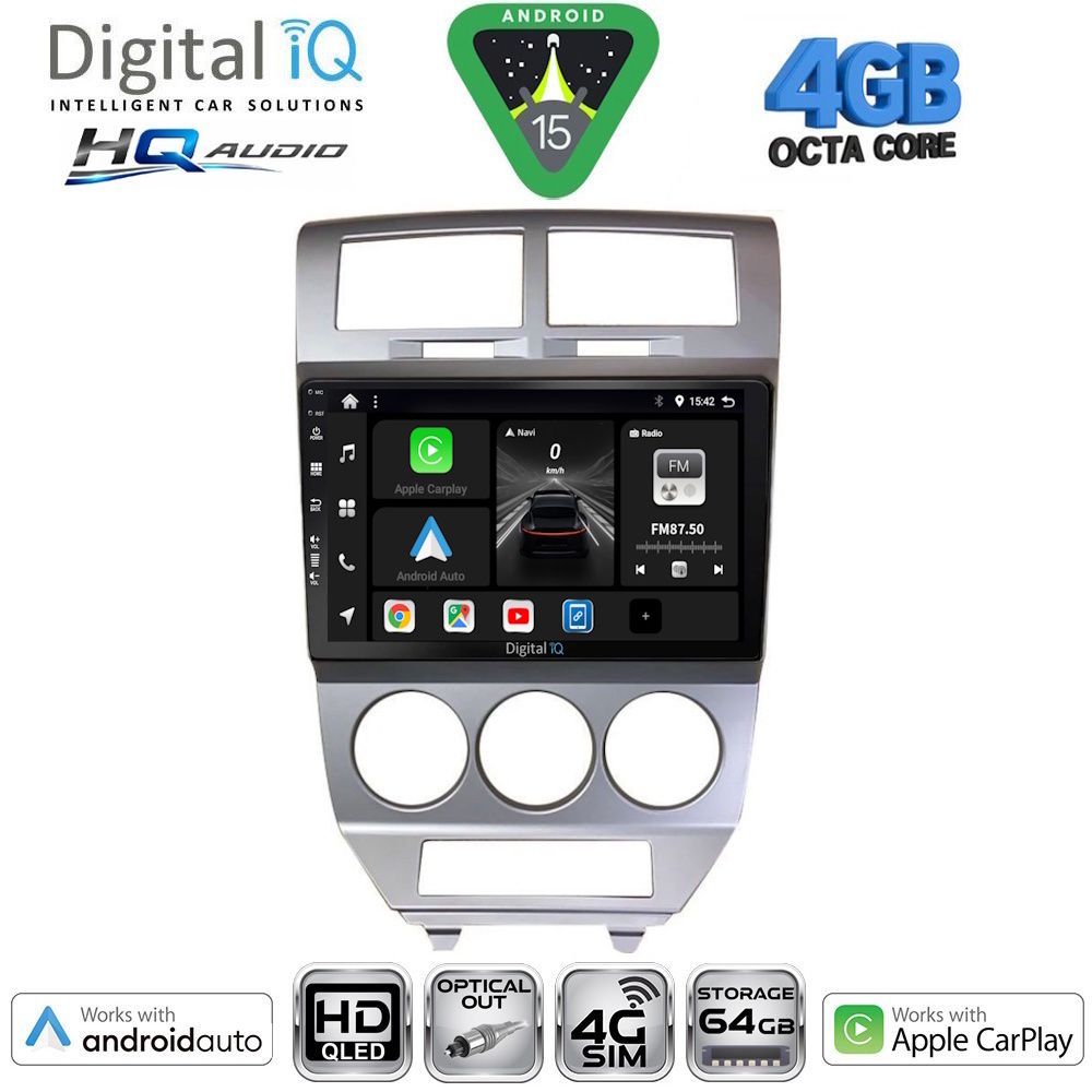 DIGITAL IQ BXK 19275_CPAA (10inc) MULTIMEDIA TABLET for DODGE CALIBER mod. 2006-2012