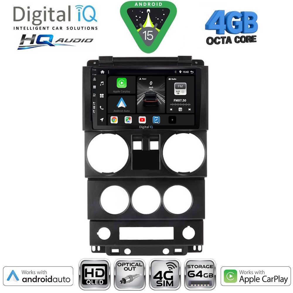 DIGITAL IQ BXK 19293_CPAA (9inc) MULTIMEDIA TABLET for JEEP WRANGLER mod. 2006-2011