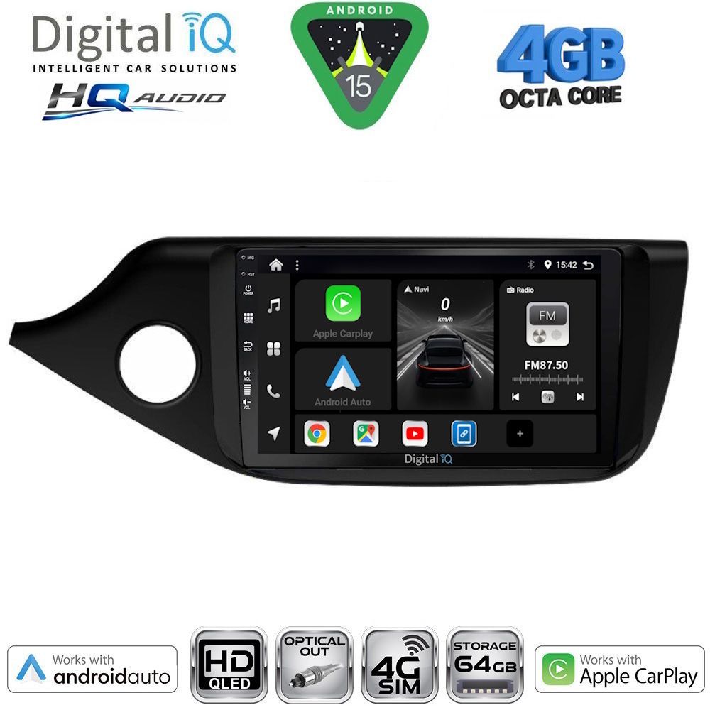 DIGITAL IQ BXK 19302_CPAA (9inc) MULTIMEDIA TABLET for KIA CEED mod. 2012-2018