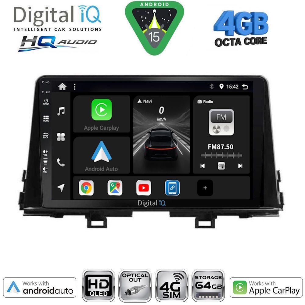 DIGITAL IQ BXK 19310_CPAA (9inc) MULTIMEDIA TABLET for KIA PICANTO mod. 2021-2026