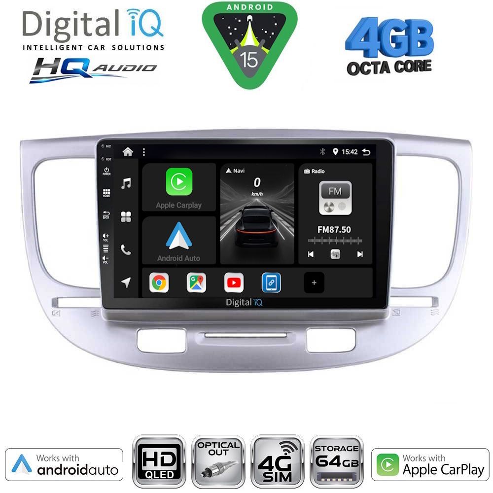 DIGITAL IQ BXK 19313_CPAA (9inc) MULTIMEDIA TABLET for KIA RIO mod. 2005-2011