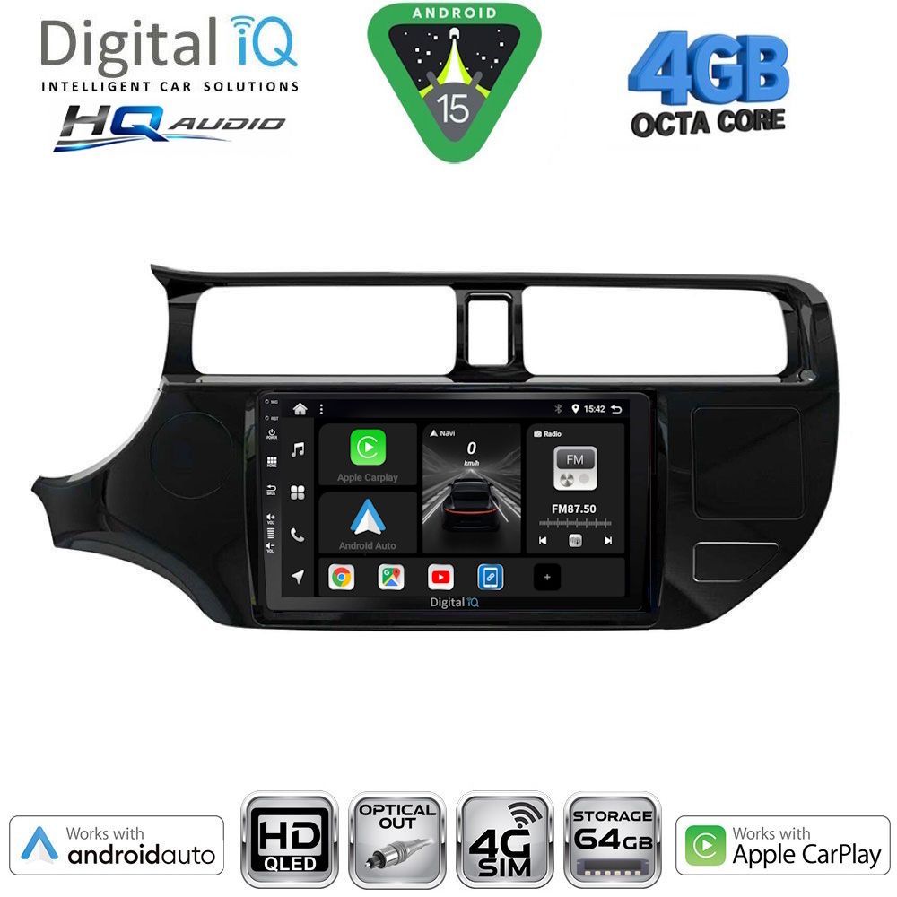 DIGITAL IQ BXK 19314_CPAA (9inc) MULTIMEDIA TABLET for KIA RIO mod. 2012-2015