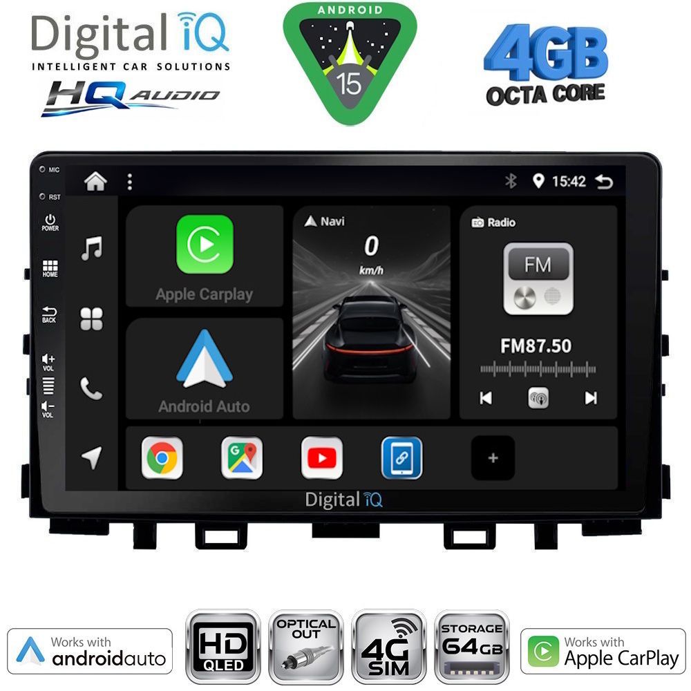 DIGITAL IQ BXK 19316_CPAA (9inc) MULTIMEDIA TABLET for KIA RIO mod. 2018-2026 – STONIC mod. 2017-2026