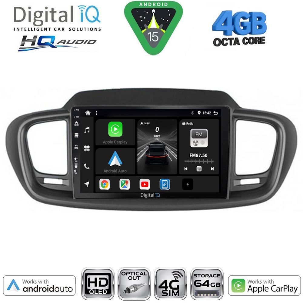 DIGITAL IQ BXK 19319_CPAA (10inc) MULTIMEDIA TABLET for KIA SORENTO mod. 2014-2020
