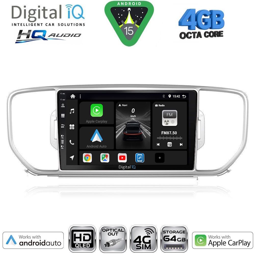 DIGITAL IQ BXK 19326_CPAA (9inc) MULTIMEDIA TABLET for KIA SPORTAGE mod. 2015-2018