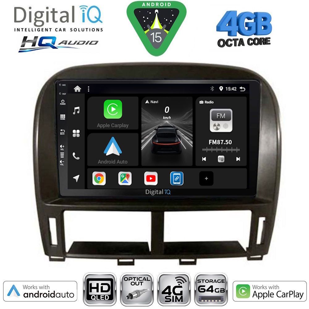 DIGITAL IQ BXK 19343_CPAA (9inc) MULTIMEDIA TABLET for LEXUS LS 430 – XF 430 mod. 2000-2006