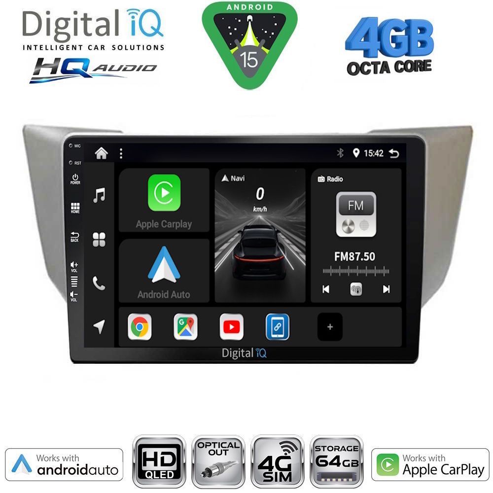 DIGITAL IQ BXK 19345SL_CPAA (10inc) MULTIMEDIA TABLET for LEXUS RX 300 – 400 mod. 2003-2008