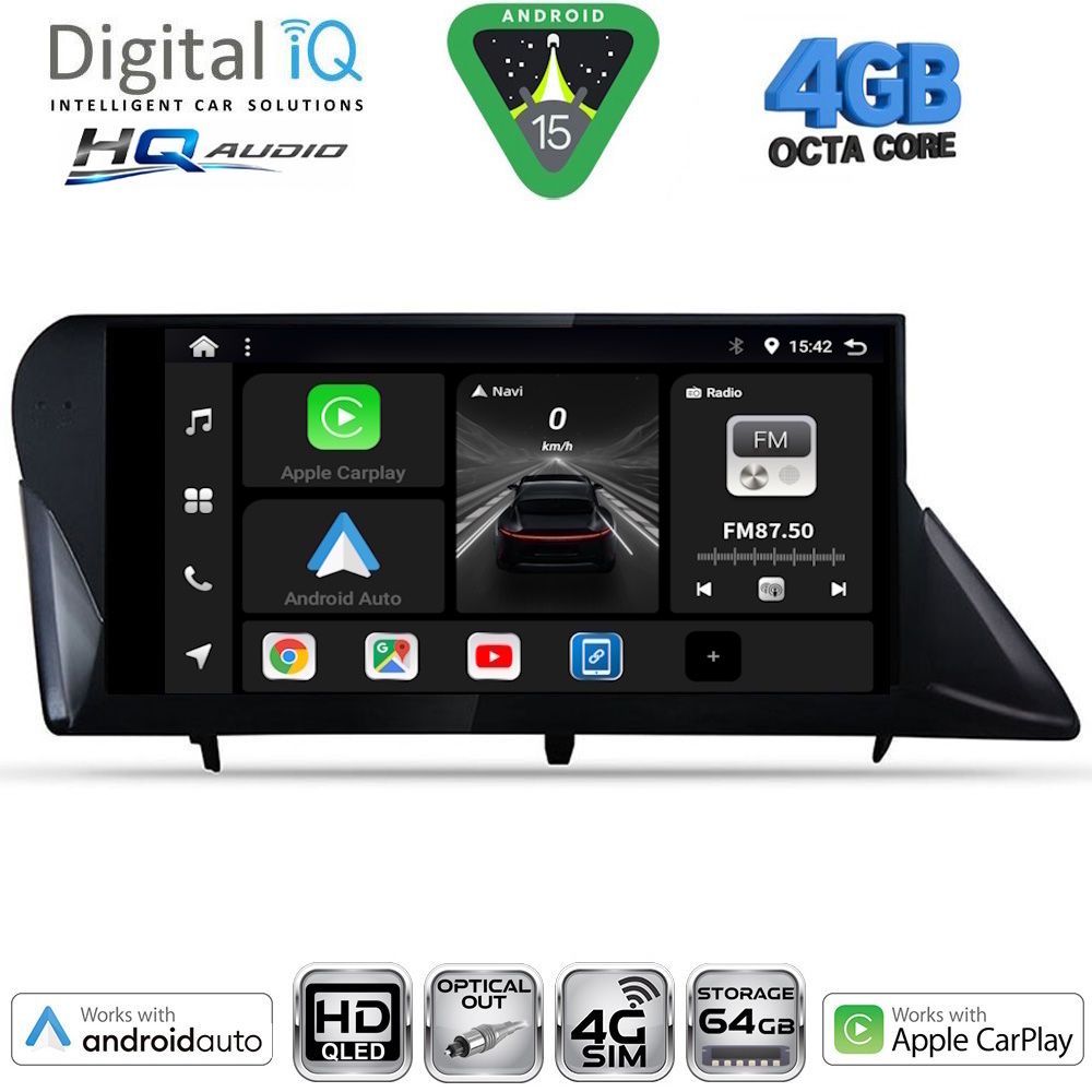 DIGITAL IQ BXK 19346_CPAA (9inc) MULTIMEDIA TABLET for LEXUS RX mod. 2009-2014