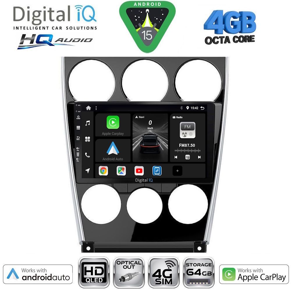 DIGITAL IQ BXK 19375_CPAA (9inc) MULTIMEDIA TABLET for MAZDA 6 (FACELIFT) mod. 2005-2008