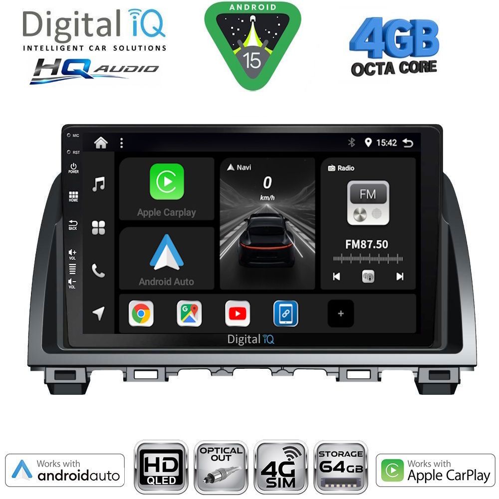 DIGITAL IQ BXK 19378_CPAA (9inc) MULTIMEDIA TABLET for MAZDA 6 mod. 2012-2017