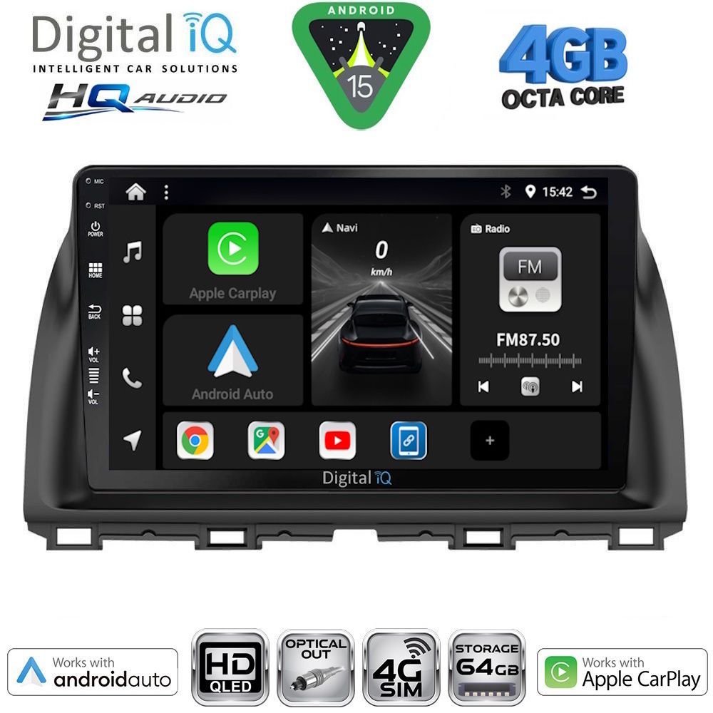 DIGITAL IQ BXK 19380_CPAA (10inc) MULTIMEDIA TABLET for MAZDA CX5 mod. 2013-2017