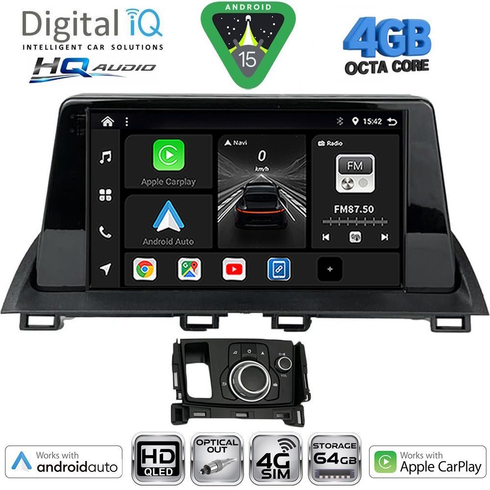 DIGITAL IQ BXK 19386_CPAA (9inc) MULTIMEDIA TABLET for MAZDA CX4 mod. 2016-2025