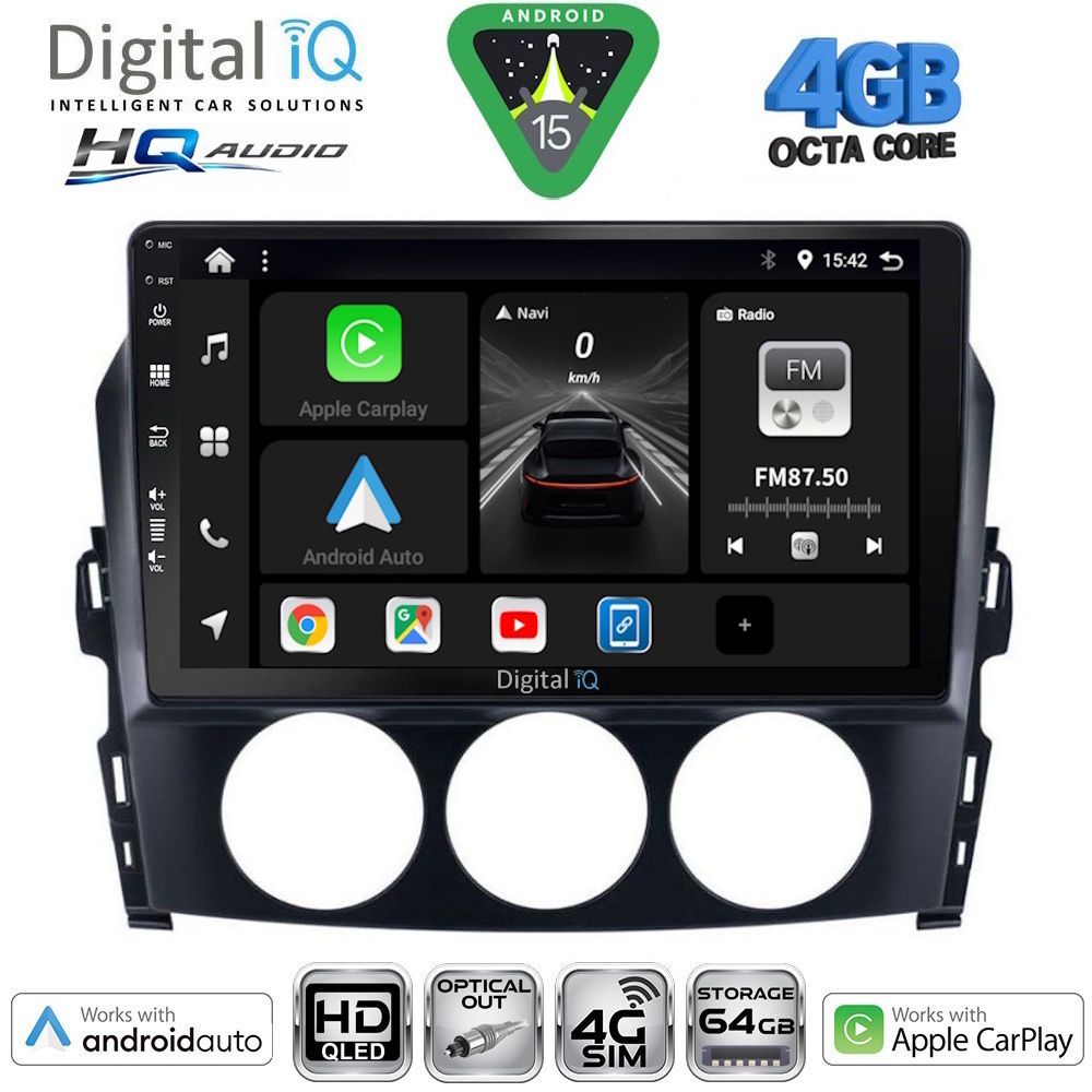 DIGITAL IQ BXK 19392_CPAA (9inc) MULTIMEDIA TABLET for MAZDA MX5 mod. 2005-2015