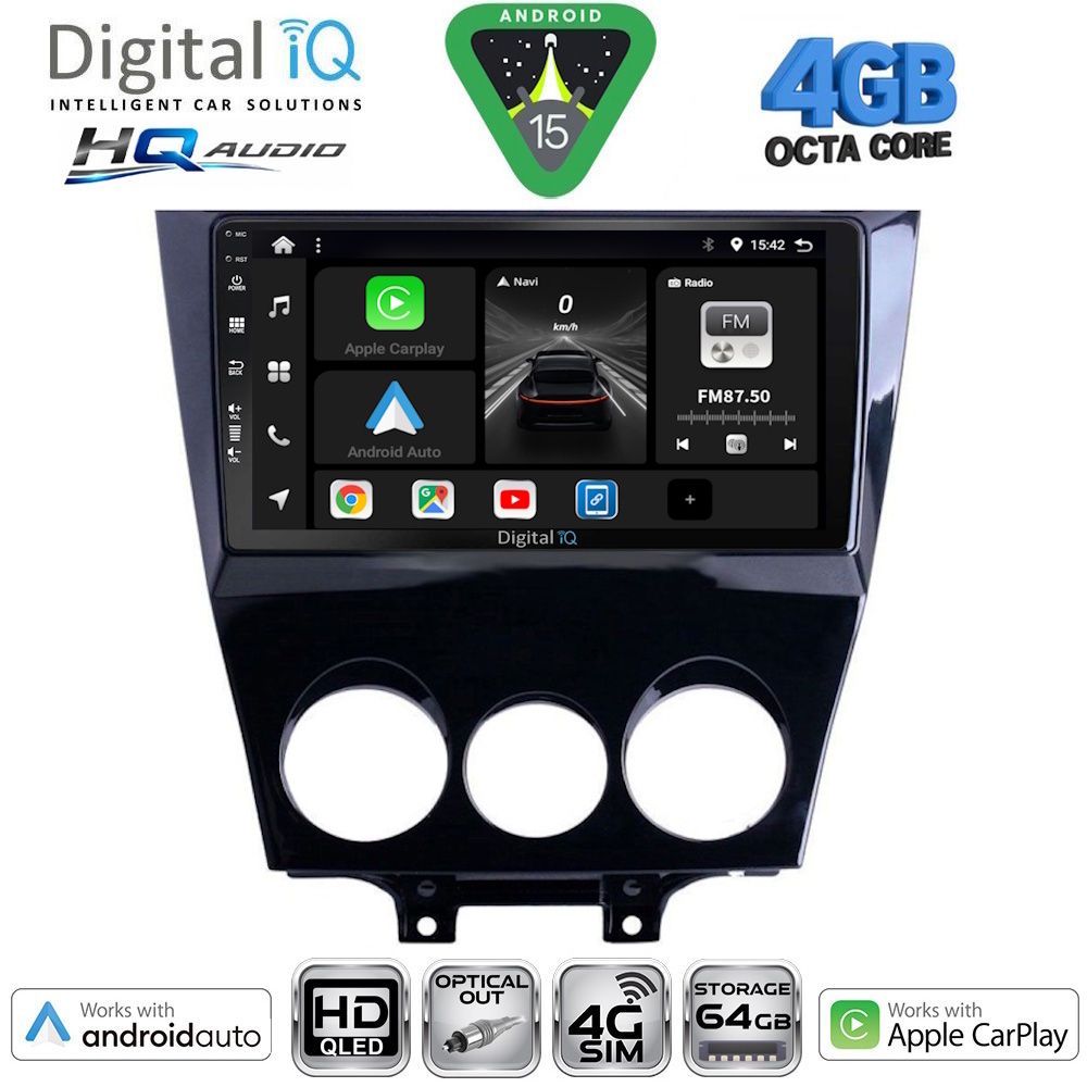 DIGITAL IQ BXK 19395_CPAA (9inc) MULTIMEDIA TABLET for MAZDA RX8 mod. 2008-2014