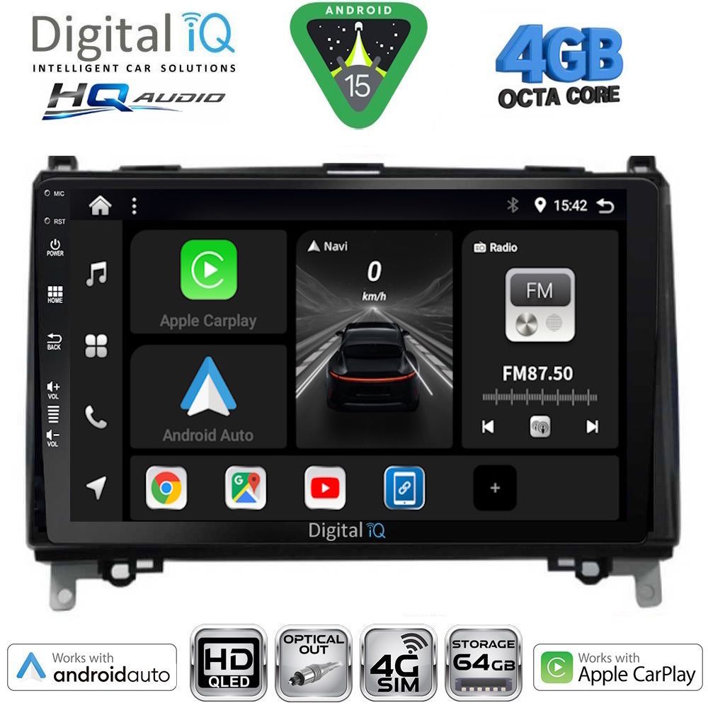 DIGITAL IQ BXK 19400_CPAA (9inc) MULTIMEDIA TABLET for MERCEDES A – B -SPRINTER – VITO mod. 2007-2020