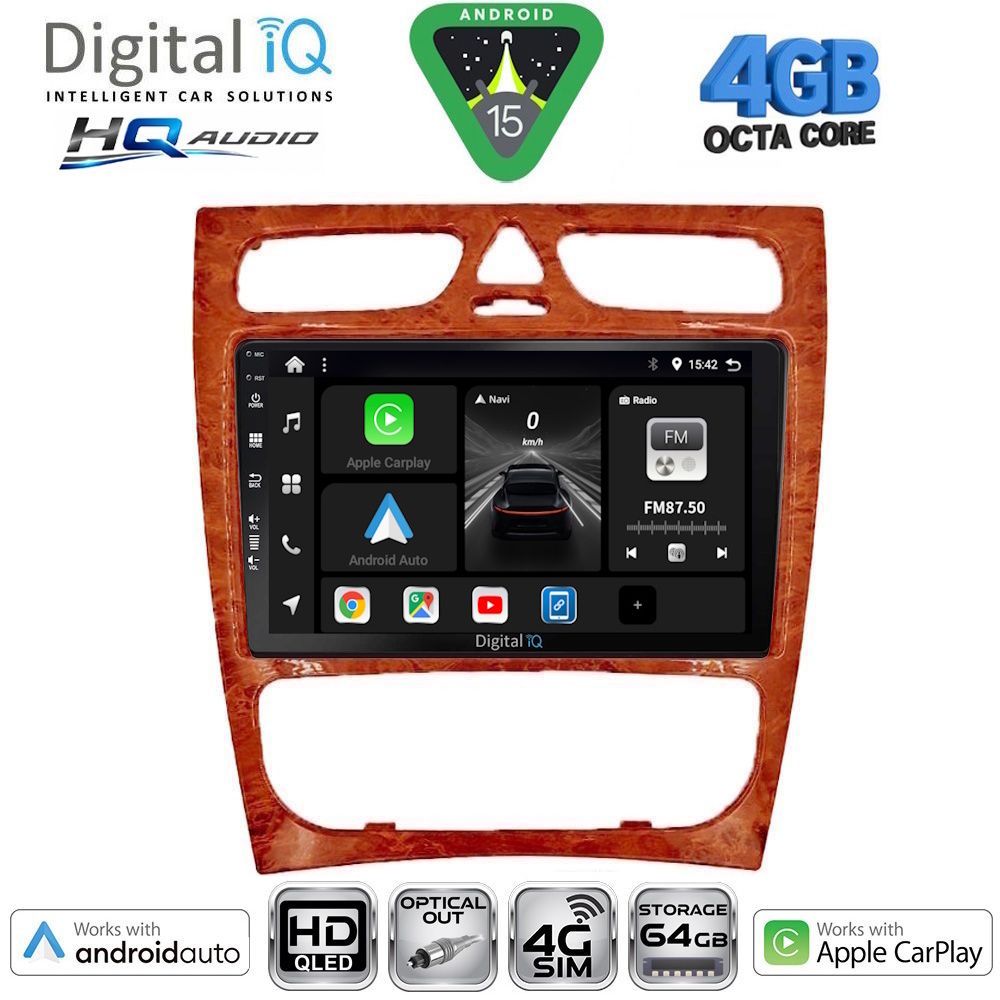 DIGITAL IQ BXK 19402CH_CPAA (9inc) MULTIMEDIA TABLET for MERCEDES C (W203) mod. 1999-2004
