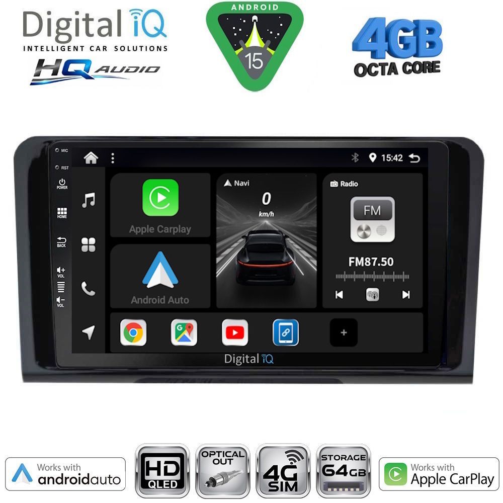 DIGITAL IQ BXK 19414_CPAA (9inc) MULTIMEDIA TABLET for MERCEDES ML (W164) – GL (X164) mod. 2005-2011