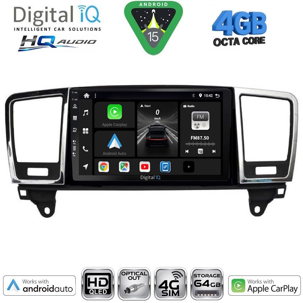 DIGITAL IQ BXK 19415_CPAA (9inc) MULTIMEDIA TABLET for MERCEDES ML (W166) – GL (X166) mod. 2011-2019