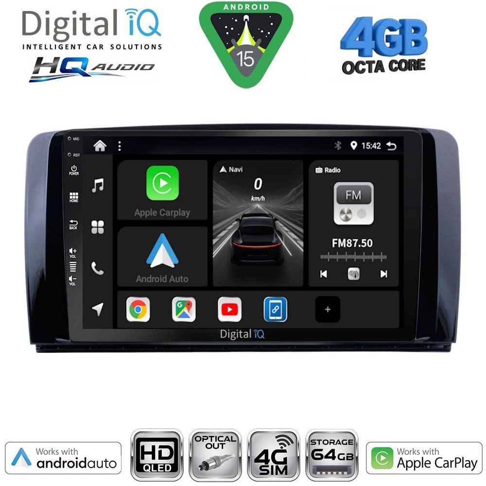 DIGITAL IQ BXK 19422_CPAA (9inc) MULTIMEDIA TABLET for MERCEDES R (W251) mod. 2006-2015