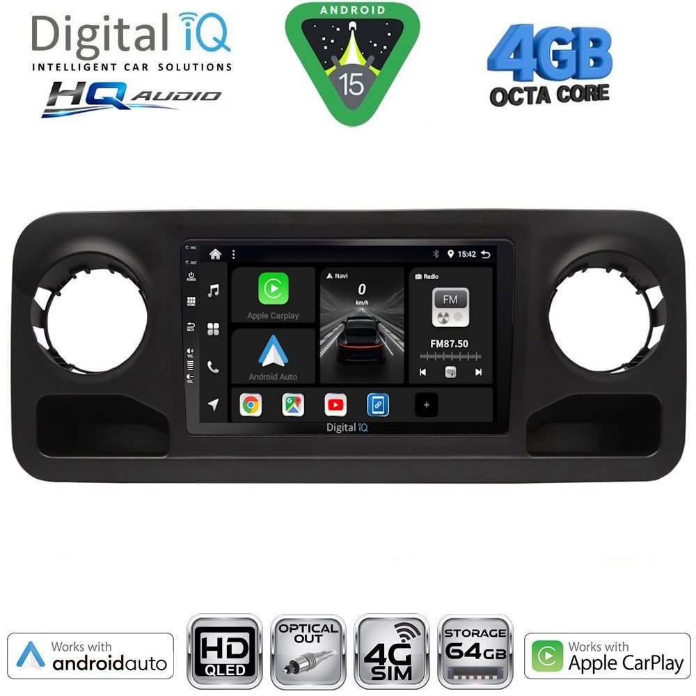 DIGITAL IQ BXK 19424_CPAA (10inc) MULTIMEDIA TABLET for MERCEDES SPRINTER mod. 2018-2026