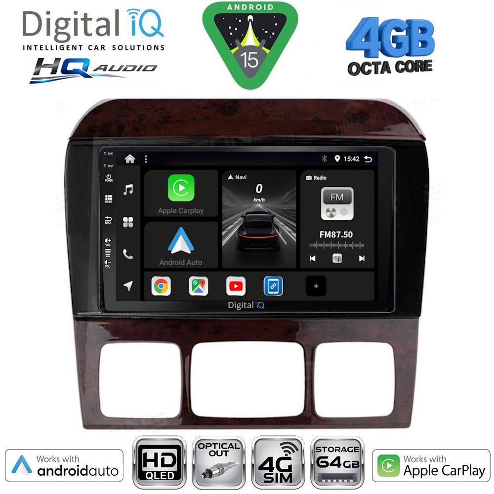 DIGITAL IQ BXK 19426_CPAA (9inc) MULTIMEDIA TABLET for MERCEDES  S  W220  mod. 1998-2005