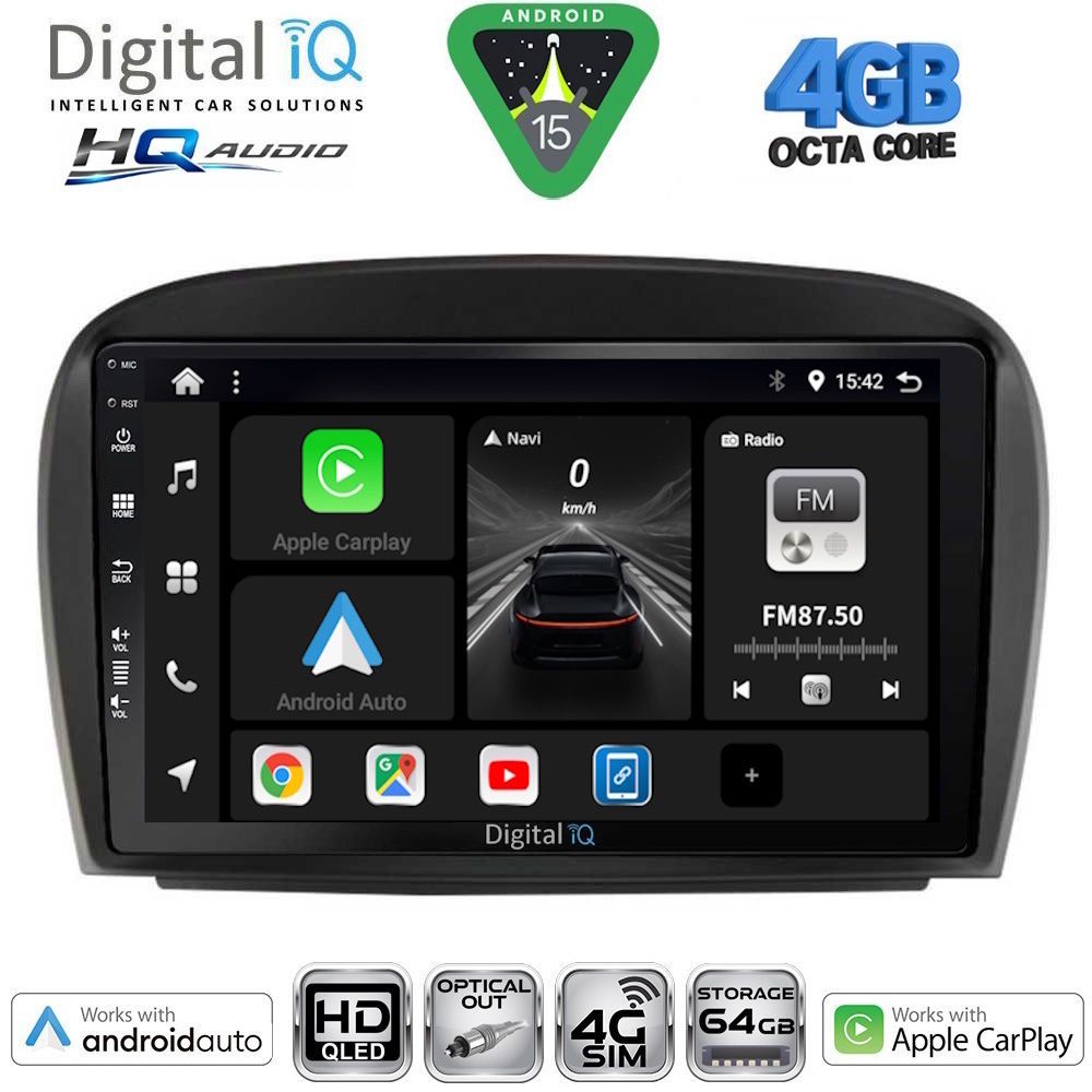 DIGITAL IQ BXK 19427_CPAA (9inc) MULTIMEDIA TABLET for MERCEDES SL (R230) FACELIFT mod. 2006-2012