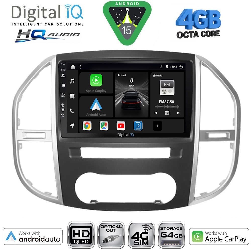 DIGITAL IQ BXK 19429_CPAA (10inc) MULTIMEDIA TABLET for MERCEDES VITO – VIANO  (W447) mod. 2015-2024