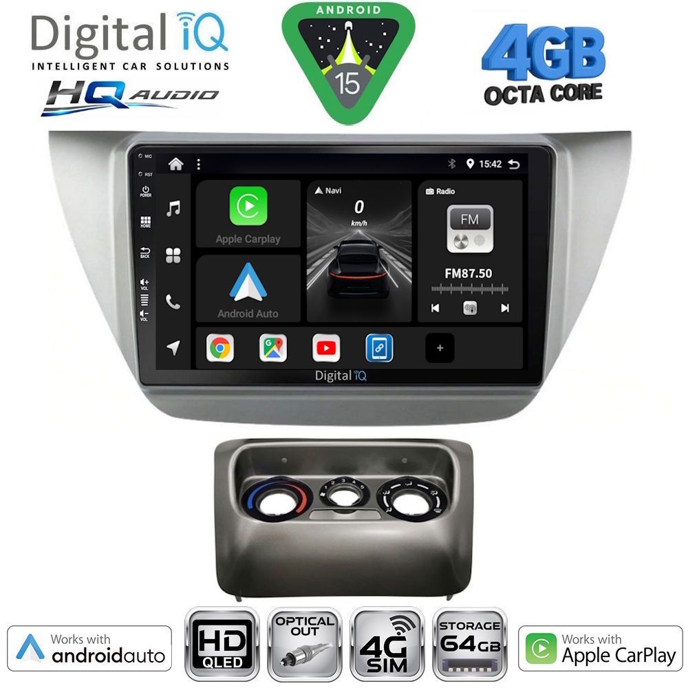 DIGITAL IQ BXK 19433_CPAA (9inc) MULTIMEDIA TABLET for MITSUBISHI LANCER mod. 2000-2007